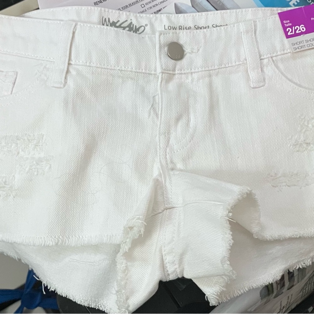 Mossimo Supply Co. Women's Bright White Jean Shorts